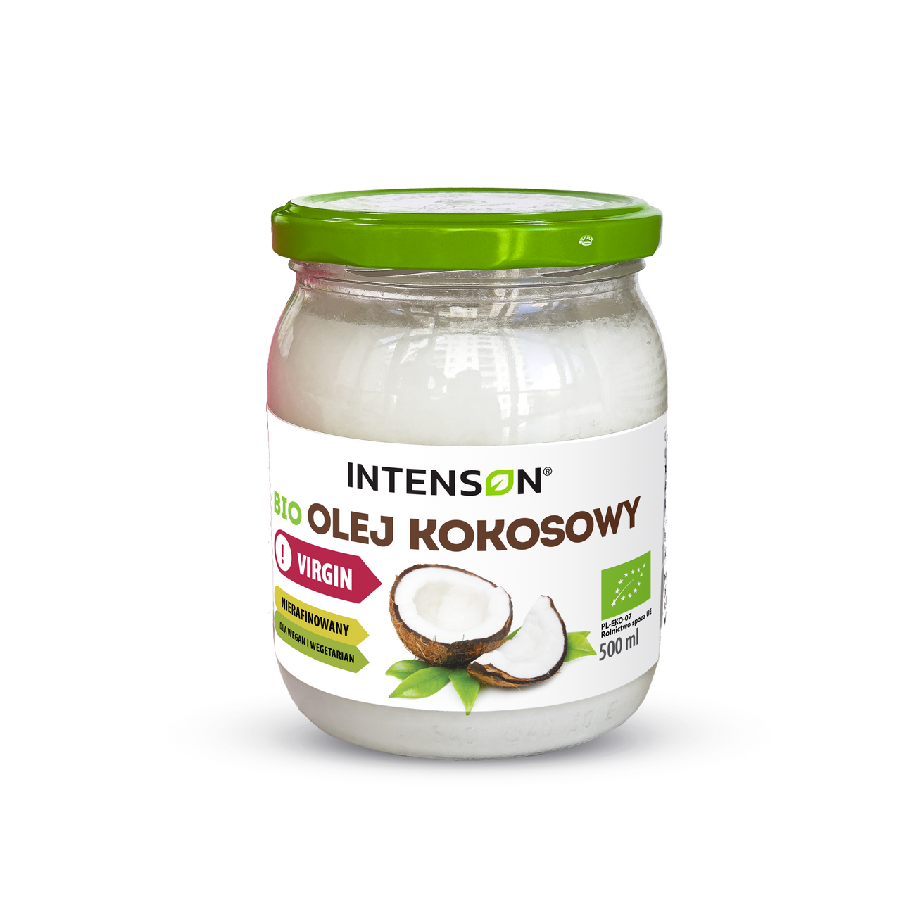 BIO olej kokosowy VIRGIN 500ml - Intenson.pl