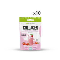 Thumbnail for Strawberry-flavored collagen + hyaluronic acid + vitamin C - drink powder