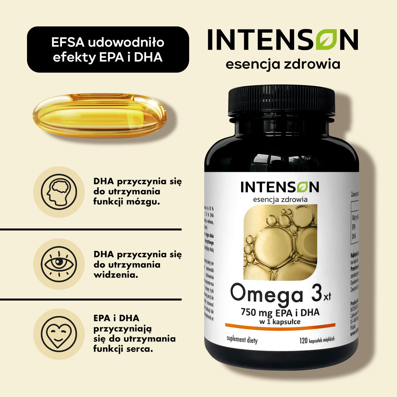 Omega 3, 120 kapsułek