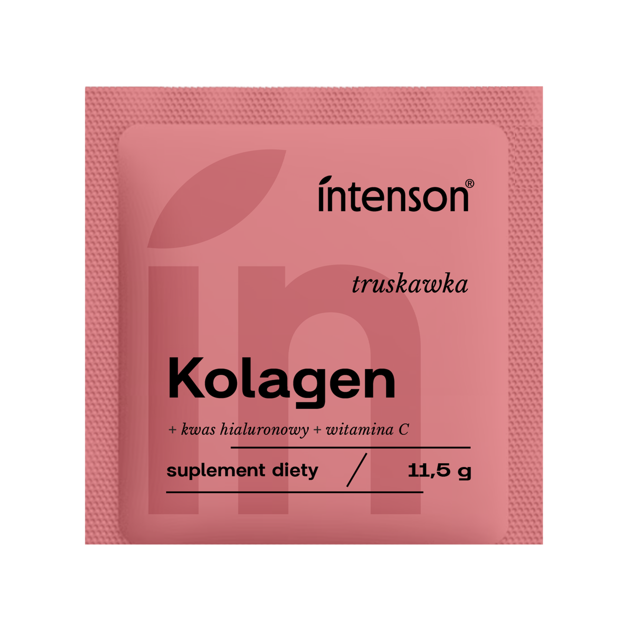 Intenson Kolagen saszetka + witamina C + kwas hialuronowy o smaku truskawka 11,5 g