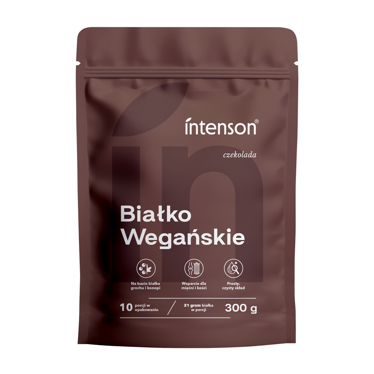 Intenson Białko Wegańskie o smaku czekoladowym 300g - Intenson.pl