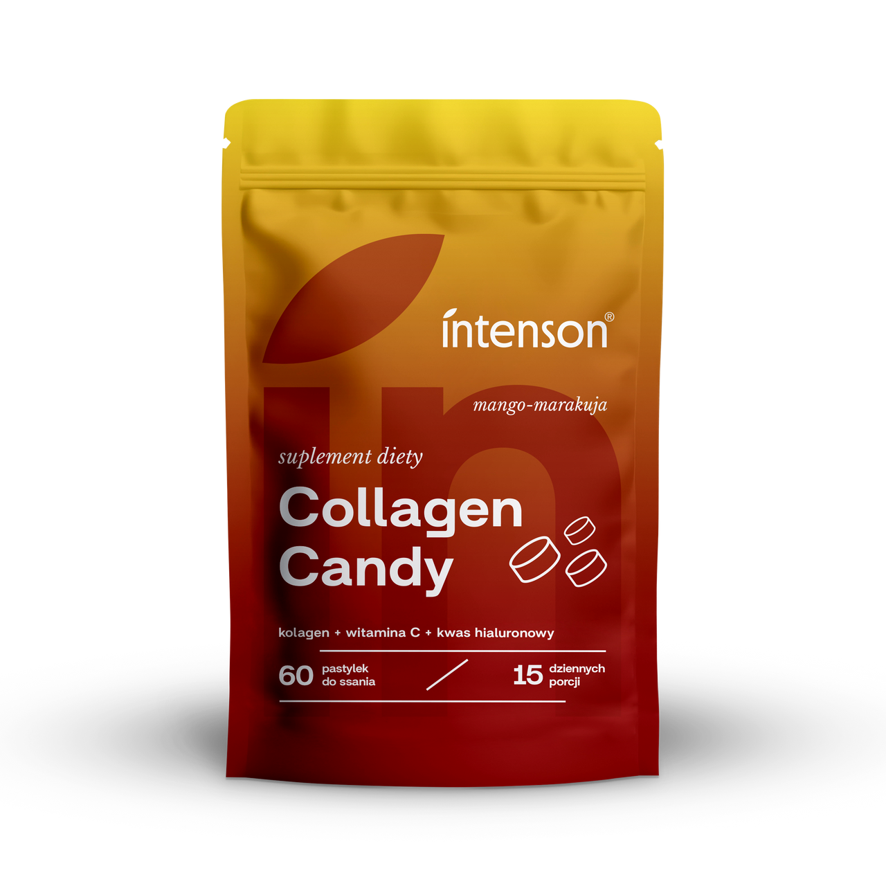Collagen Candy Mango - Marakuja, 60 pastylek