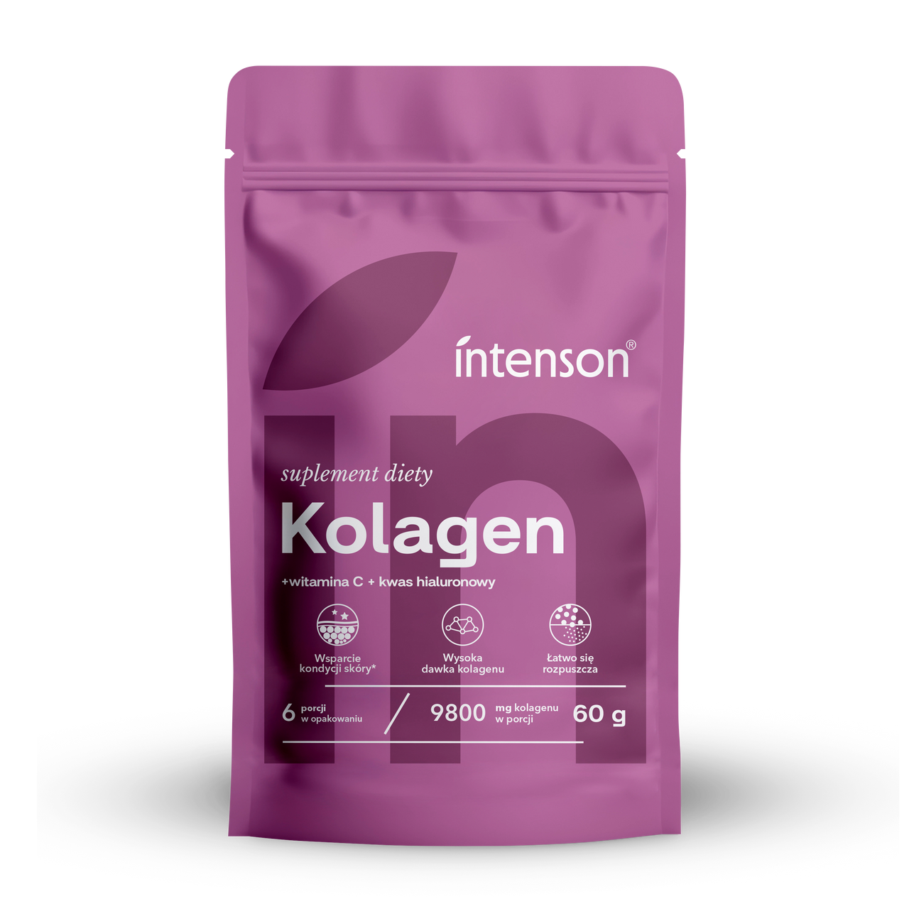 Kolagen z witaminą C i kwasem hialuronowym w proszku, 60g