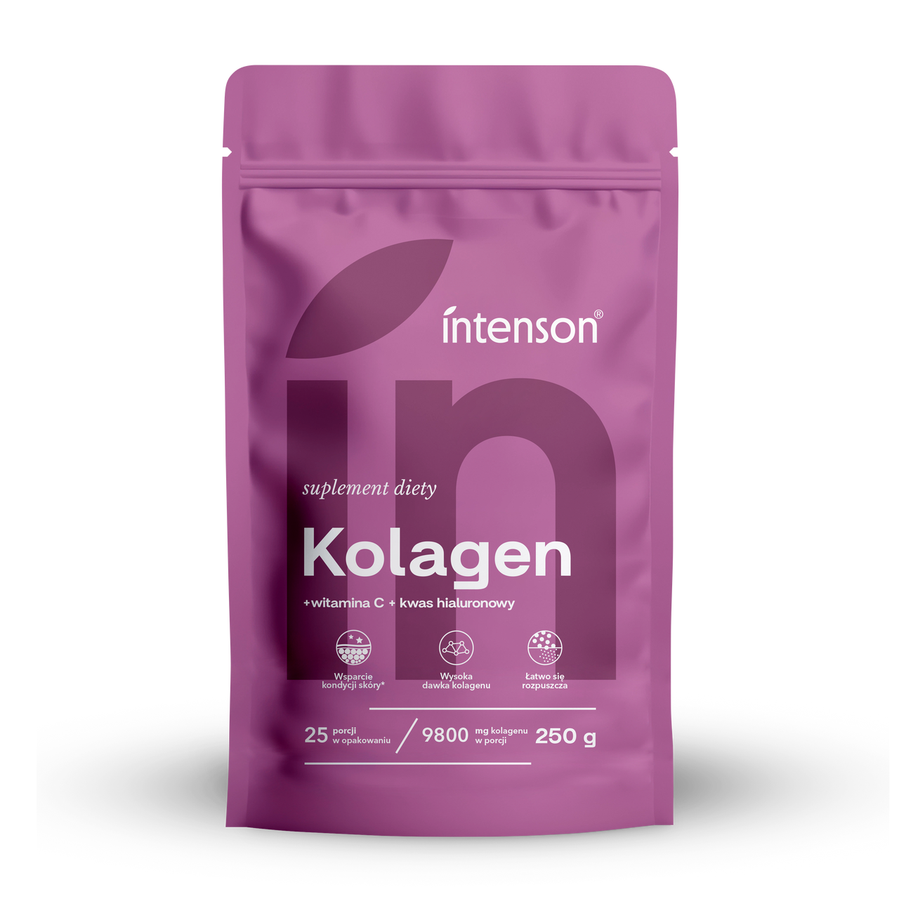 Kolagen z witaminą C i kwasem hialuronowym w proszku, 250g