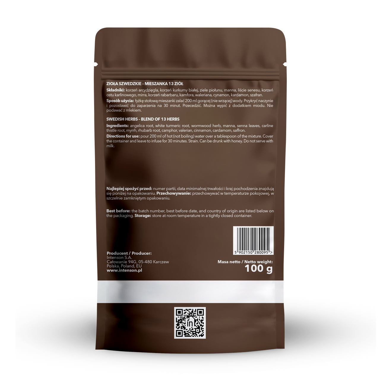 Intenson Zioła Szwedzkie suszone 100g