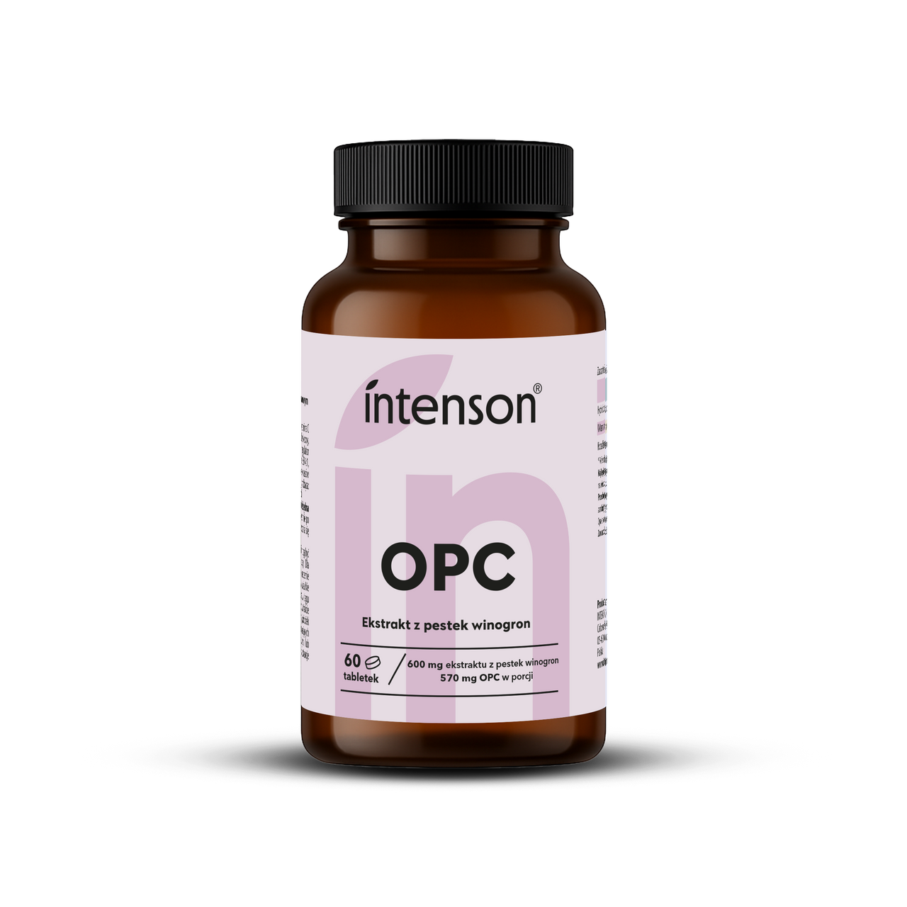 OPC 95% - ekstrakt z pestek winogron - ANTYOKSYDANT - 600mg - 60 tabletek
