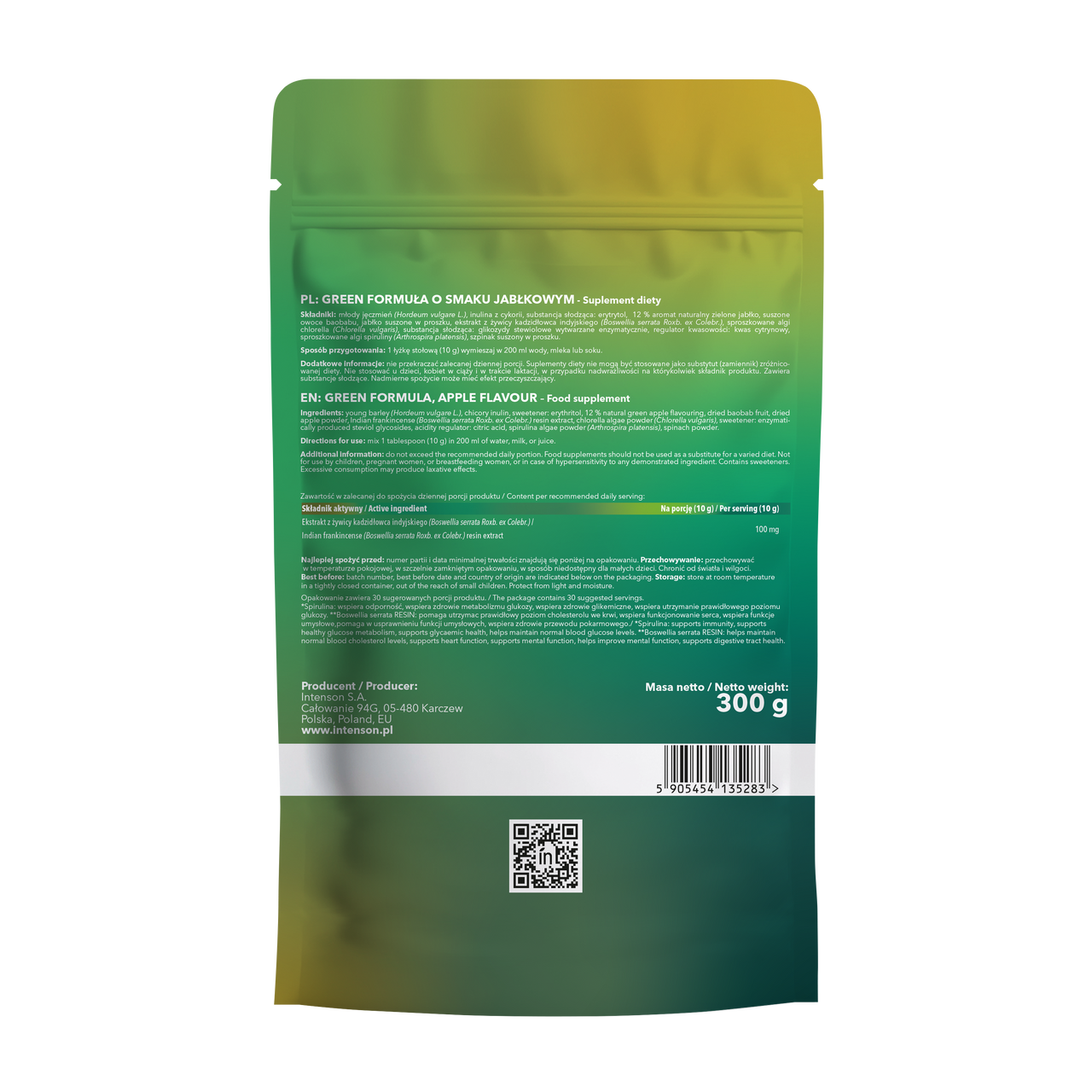 Intenson Green Formula jabłko - Intenson.pl