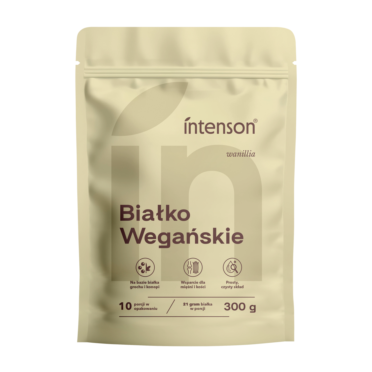 Intenson Białko Wegańskie o smaku waniliowym 300g - Intenson.pl
