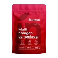 Thumbnail for Intenson Multi Kolagen Lemoniada o smaku truskawka 220g Witamina C, Kwas Hialuronowy, OPC - Intenson.pl
