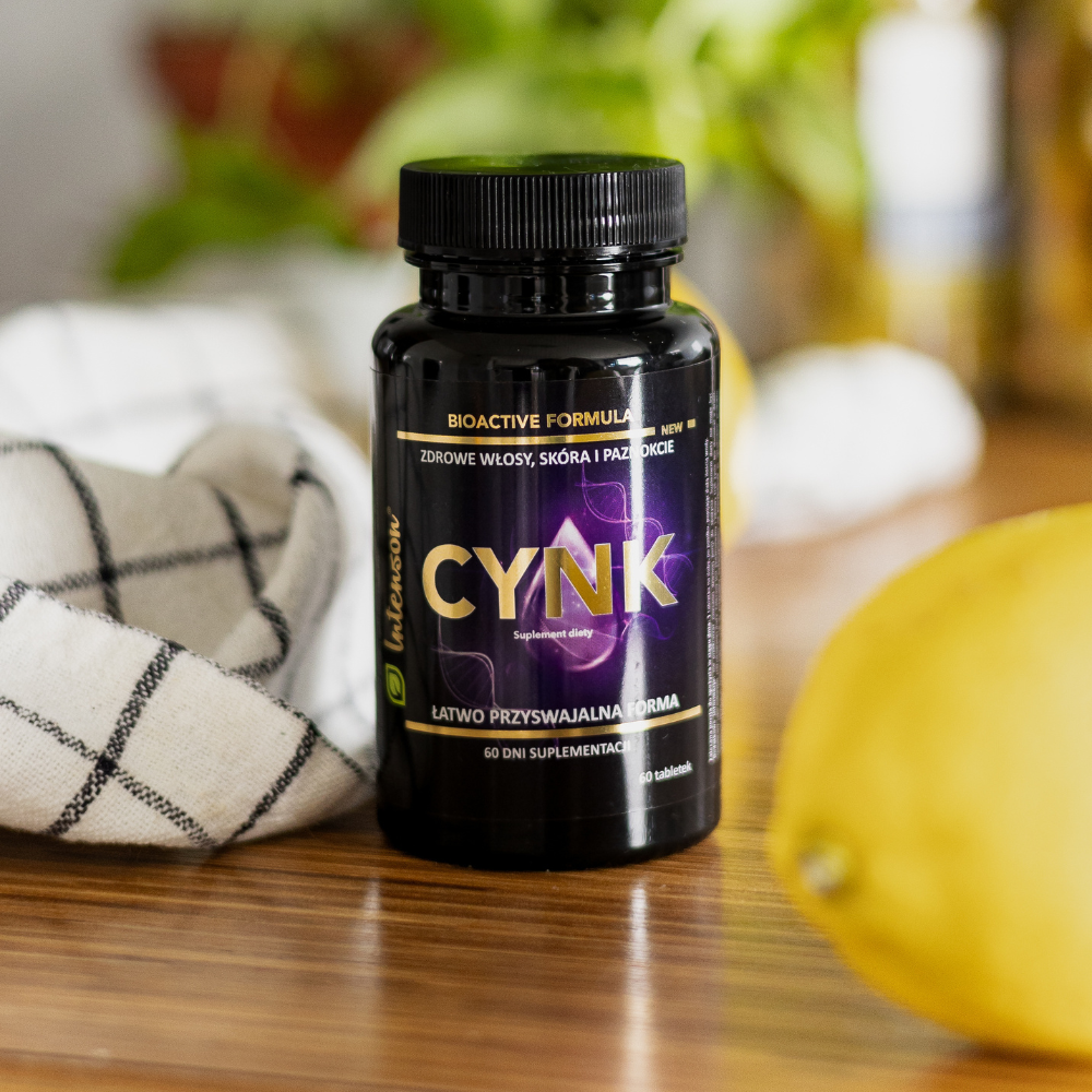 Cynk - glukonian cynku 90mg - 60 tabletek - Intenson.pl