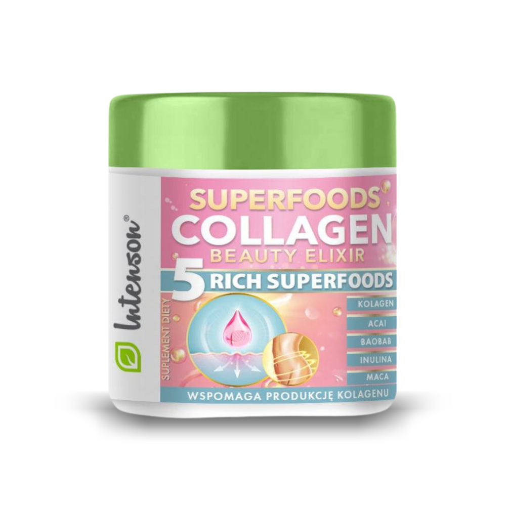 Collagen Beauty Elixir - superfoods w proszku do picia 165g - Intenson.pl