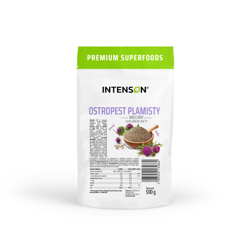 Ostropest plamisty mielony, suplement diety 500g - Intenson.pl