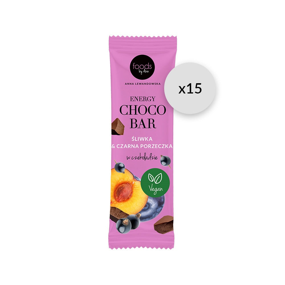 FBA Pocket Choco Bar Śliwka & Czarna porzeczka w czekoladzie, 35g - Intenson.pl