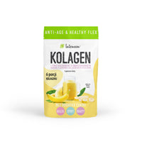 Thumbnail for Kolagen o smaku bananowym+kwas hialuronowy+witamina C 60g - Intenson.pl