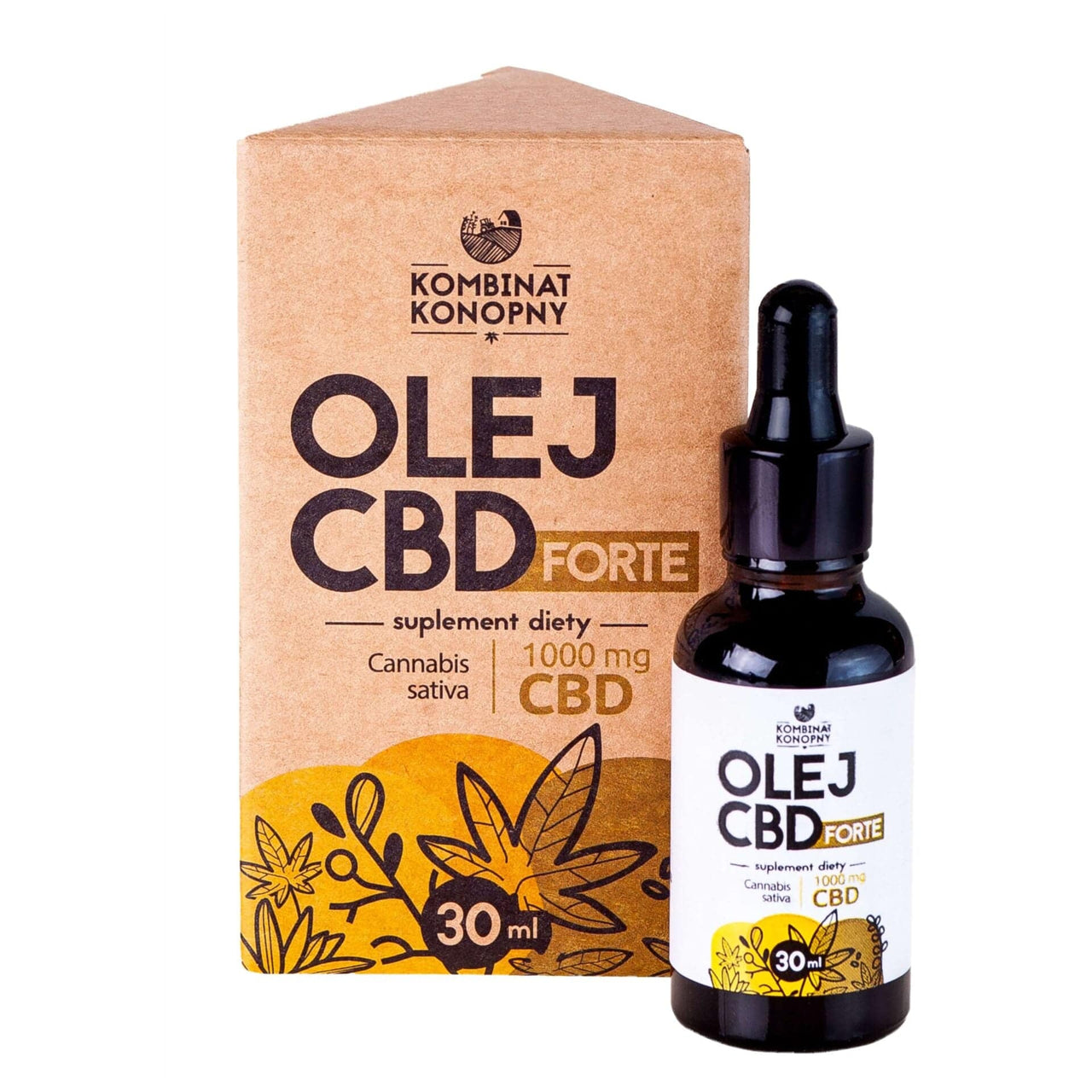 KK Olej CBD FORTE 1000mg 30ml - Intenson.pl